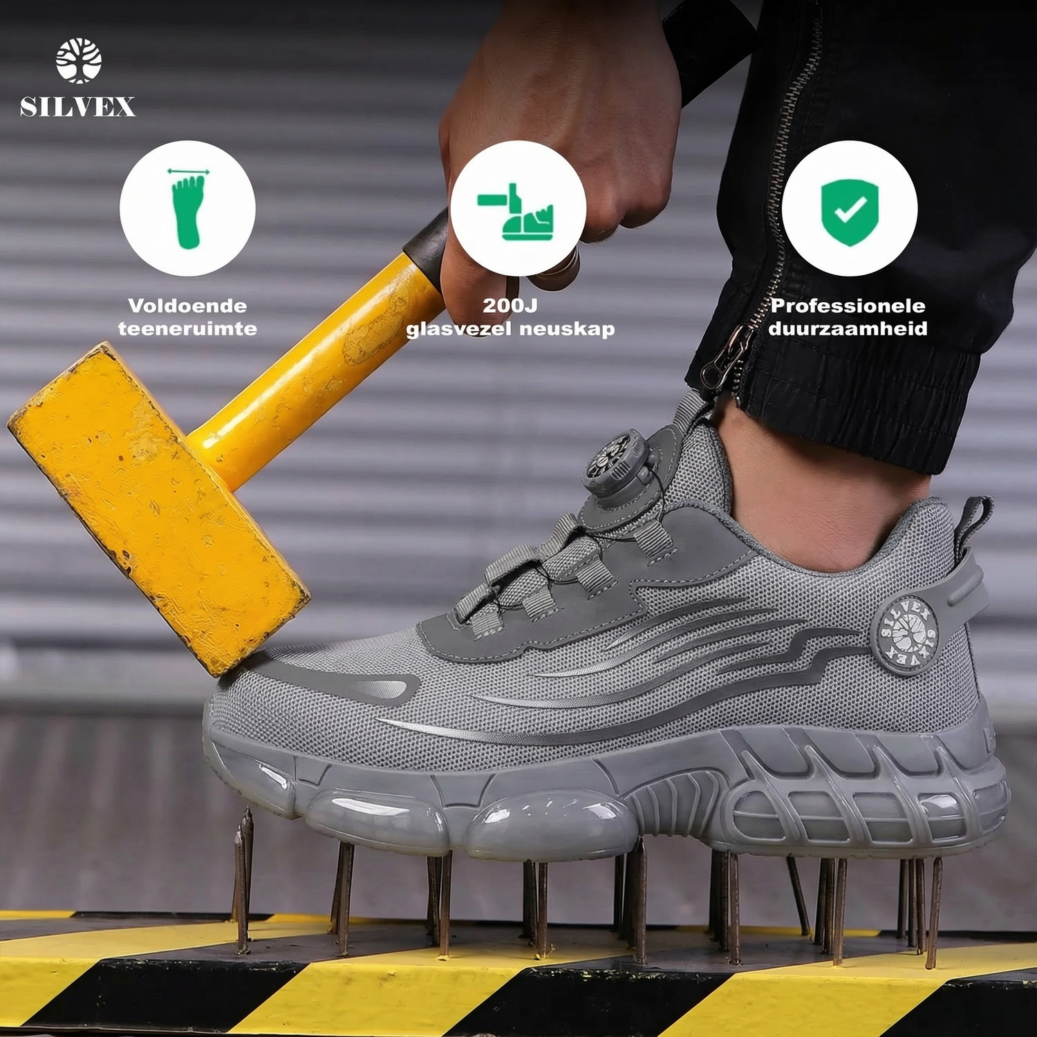 Silvex® Cloudwalk Pijnverlichtende Veiligheidssneakers