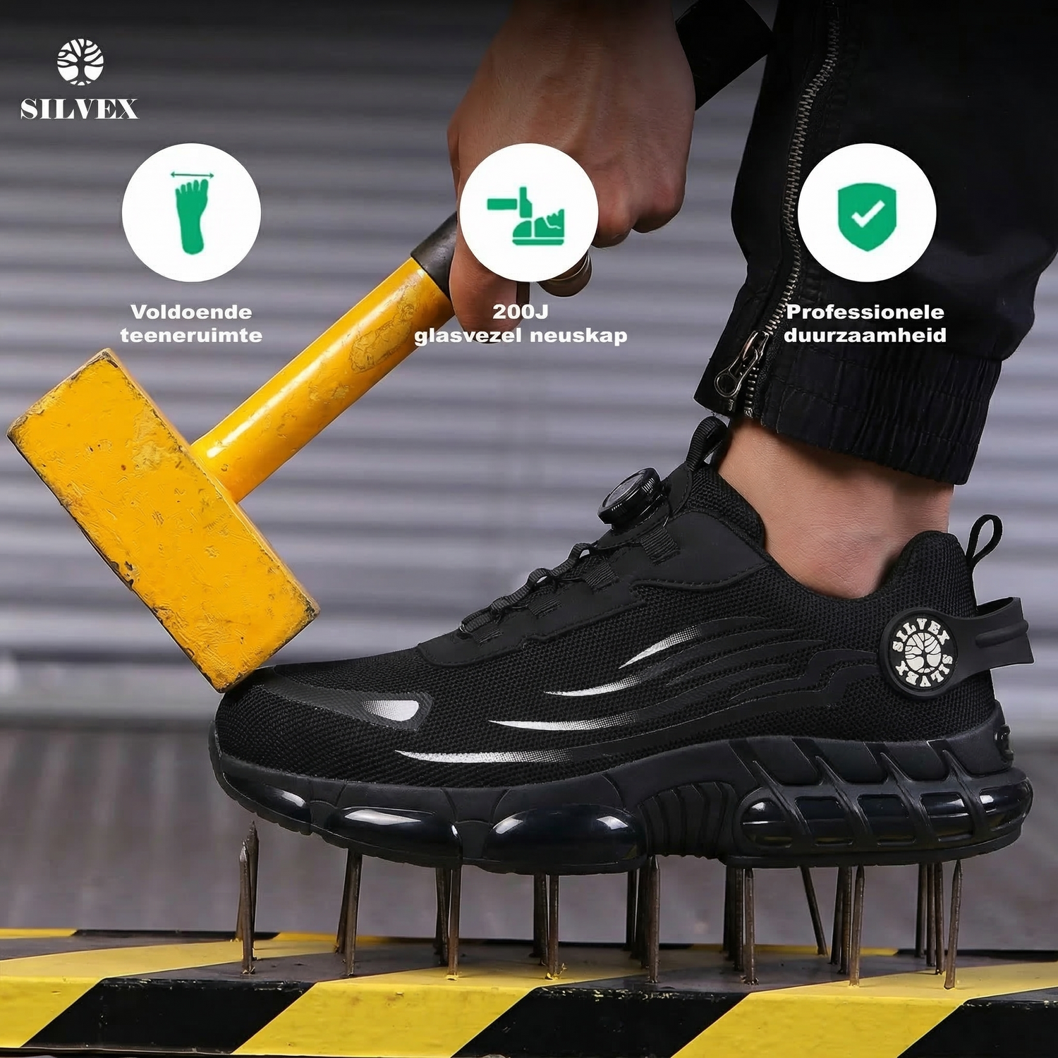 Silvex® Cloudwalk Pijnverlichtende Veiligheidssneakers
